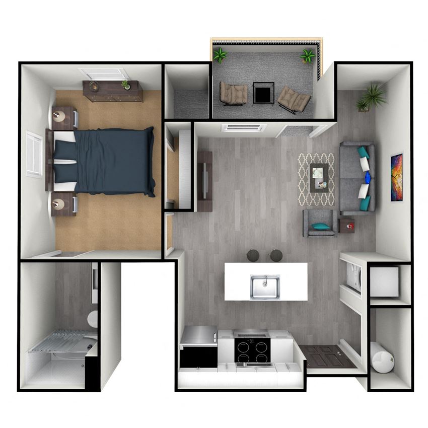 1 BEDROOM E